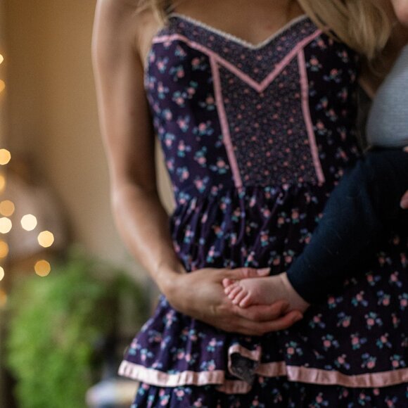 Candi Jones Vintage Patchwork Quilted Style Prairie Dress - Picture 6 of 7